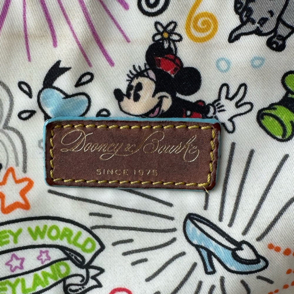 Dooney and Bourke Disney Parks White Sketch Character Cross Body Purse - Picture 5 of 16